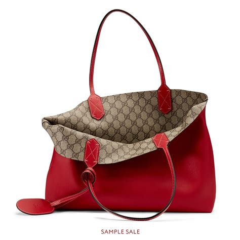 gucci reversible tote large replica|gucci canvas tote bag free.